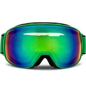 Bottega Veneta Green Ski Goggles with Reflective Lens